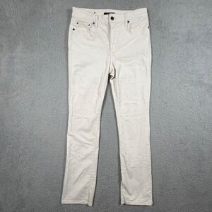 Lauren Ralph Lauren Women's Size 8 Premiere Straight Cream Corduroy Pants